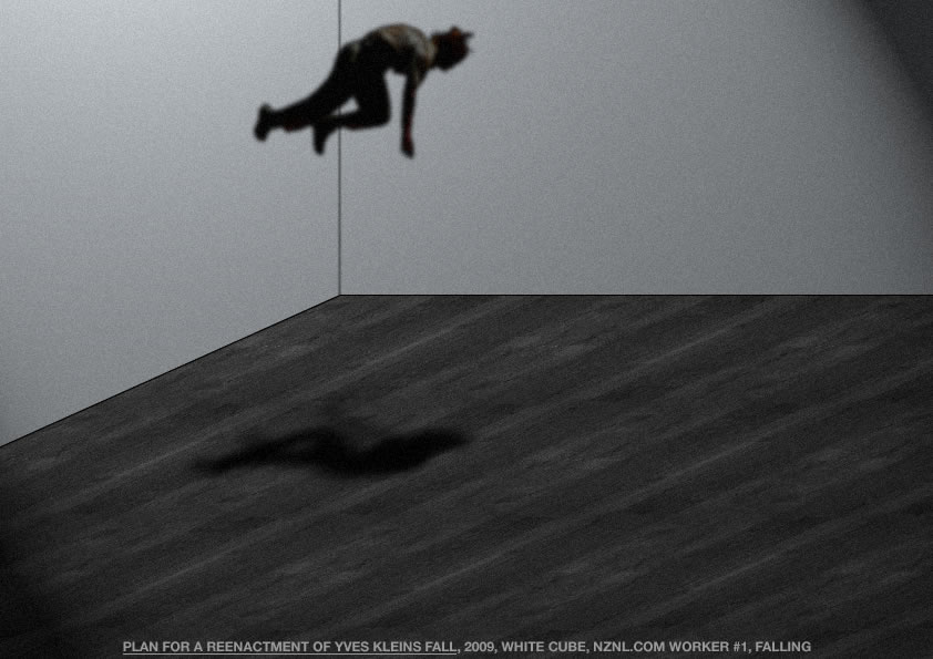 Geert Dekkers - a drawing a day at nznl.com - PLAN FOR A REENACTMENT OF YVES KLEINS FALL, 2009, WHITE CUBE, NZNL.COM WORKER #1 FALLING
fireworks file