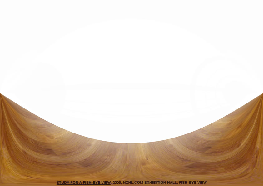 Geert Dekkers - a drawing a day at nznl.com - STUDY FOR A FISH-EYE VIEW, 2009, NZNL.COM EXHIBITION HALL, FISH-EYE VIEW