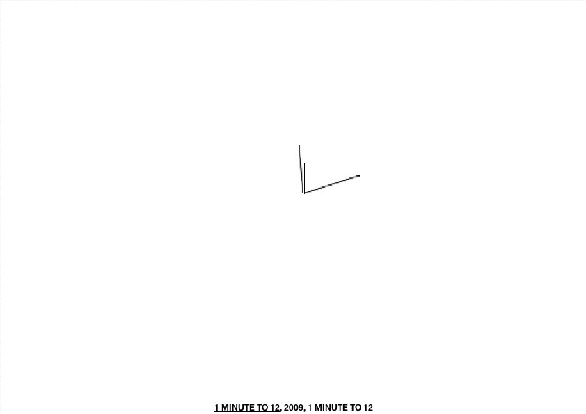 Geert Dekkers - a drawing a day at nznl.com - 1 MINUTE TO 12, 2009, 1 MINUTE TO 12
web page