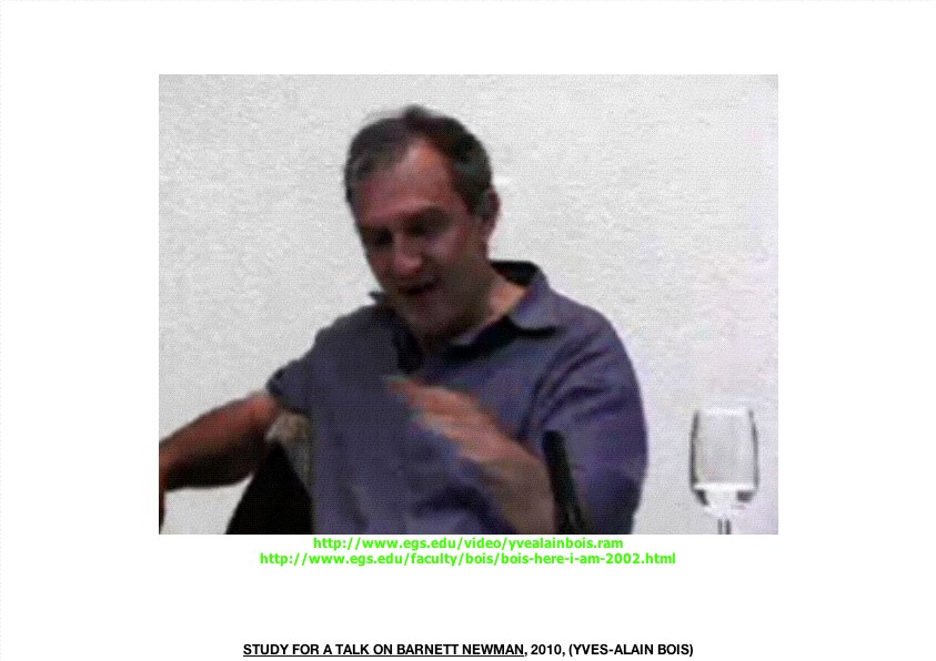 Geert Dekkers - a drawing a day at nznl.com - STUDY FOR A TALK ON BARNETT NEWMAN, 2010, (YVE-ALAIN BOIS)
web page