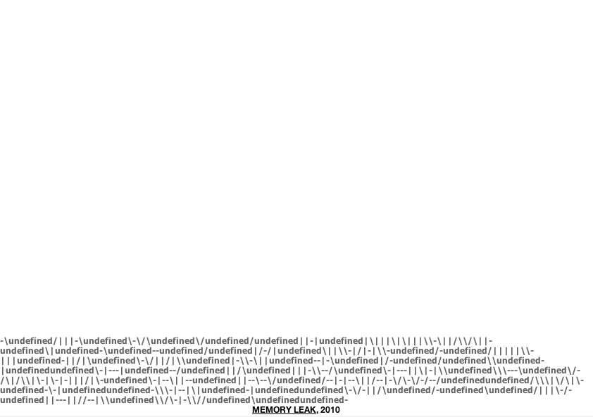 Geert Dekkers - a drawing a day at nznl.com - MEMORY LEAK, 2010
web page